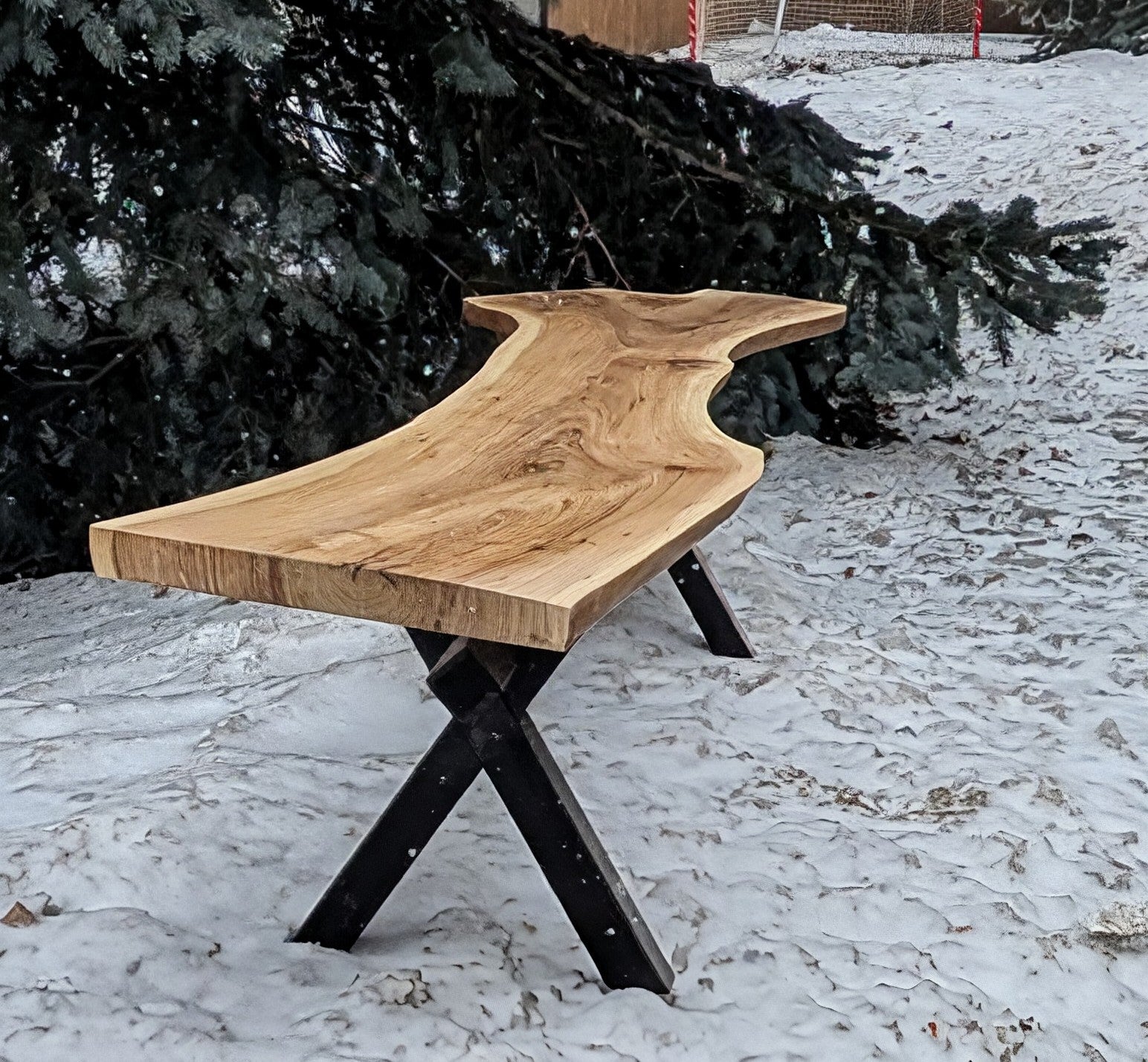 The Timbered Solstice Bench – Timber Trails Custom Woodworking
